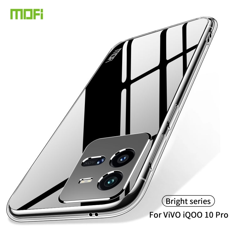 For vivo iQOO 10 Pro MOFI Ming Series Ultra-thin TPU Phone Case(Transparent) - vivo Cases by MOFI | Online Shopping South Africa | PMC Jewellery