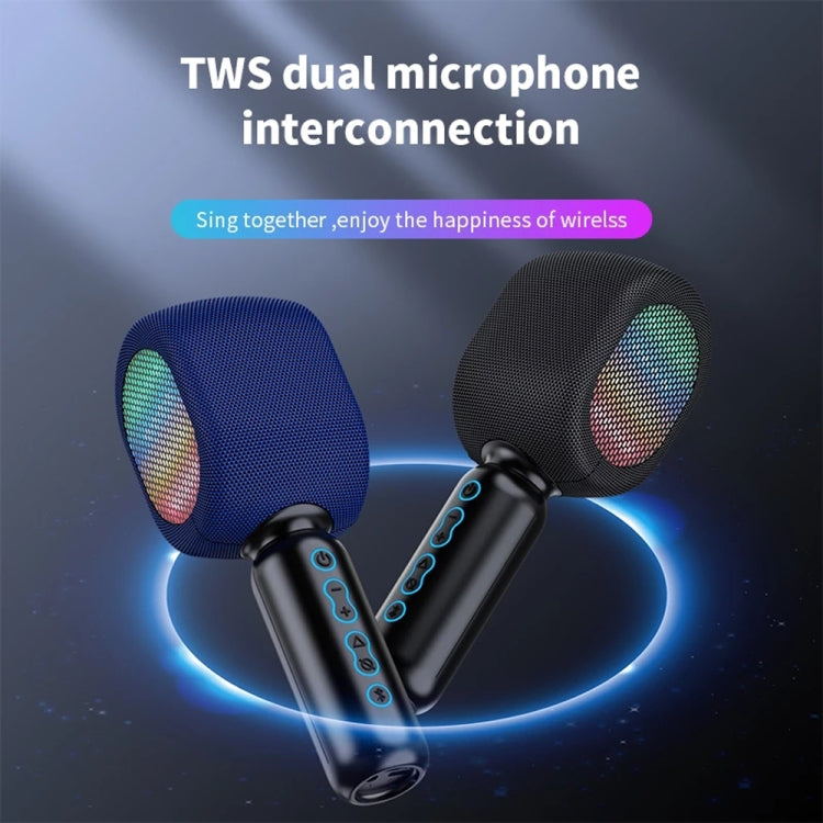 JY57 TWS Wireless Karaoke Microphone Bluetooth Handheld Portable Speaker Home KTV Player with LED Lights - Microphone by PMC Jewellery | Online Shopping South Africa | PMC Jewellery | Buy Now Pay Later Mobicred