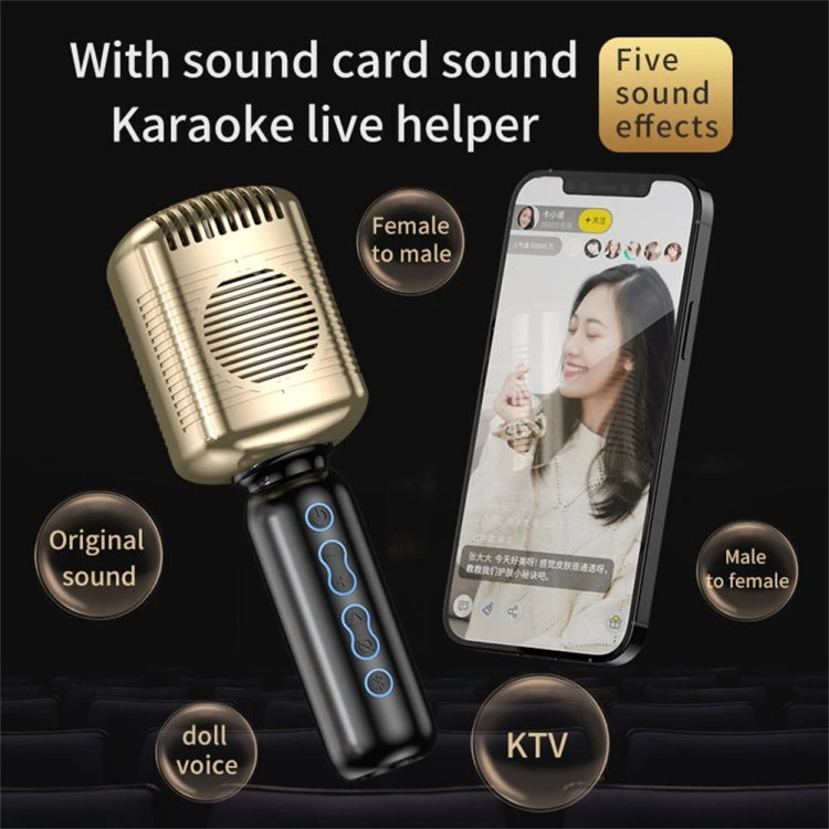 KM600 Wireless Microphone TWS Handheld Noise Reduction Smart Bluetooth-compatible Condenser Mic Music Player for Singing(Sliver) - Microphone by PMC Jewellery | Online Shopping South Africa | PMC Jewellery | Buy Now Pay Later Mobicred