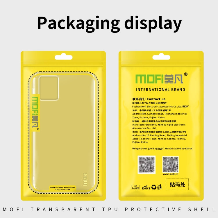 For Motorola Moto G42 MOFI Ming Series Ultra-thin TPU Phone Case(Transparent) - Motorola Cases by MOFI | Online Shopping South Africa | PMC Jewellery