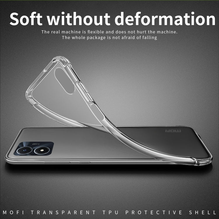 For vivo Y02s MOFI Ming Series Ultra-thin TPU Phone Case(Transparent) - vivo Cases by MOFI | Online Shopping South Africa | PMC Jewellery