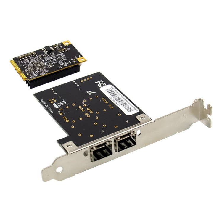 ST7243 MiniPCI-E Dual Interface Fiber Gigabit Fiber Optic SFP Server Network Card - USB Network Adapter by PMC Jewellery | Online Shopping South Africa | PMC Jewellery | Buy Now Pay Later Mobicred