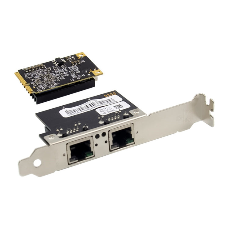 ST7242 Mini PCIE Dual RJ45 Gigabit Ethernet Networking Interface card NHI350AM2 - USB Network Adapter by PMC Jewellery | Online Shopping South Africa | PMC Jewellery | Buy Now Pay Later Mobicred