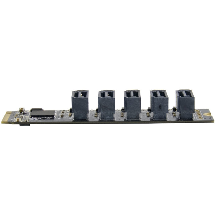 ST532 M.2 NGFF To 5 Ports SATA3.0 Hard Disk Expansion Card Adapter In Stock - Card Adapter by PMC Jewellery | Online Shopping South Africa | PMC Jewellery | Buy Now Pay Later Mobicred