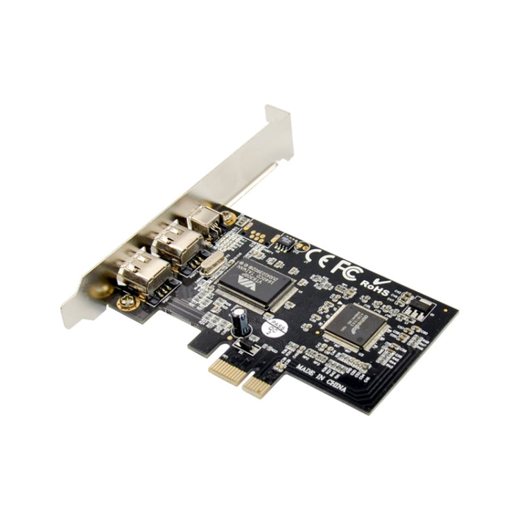 ST21 PCI-E X1 FireWire VT6308 1394A 2+1 Video Capture Card - Card Adapter by PMC Jewellery | Online Shopping South Africa | PMC Jewellery | Buy Now Pay Later Mobicred