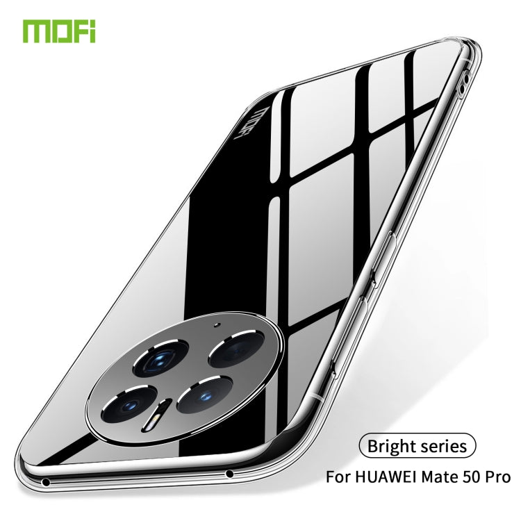 For Huawei Mate 50 Pro MOFI Ming Series Ultra-thin TPU Phone Case(Transparent) - Huawei Cases by MOFI | Online Shopping South Africa | PMC Jewellery