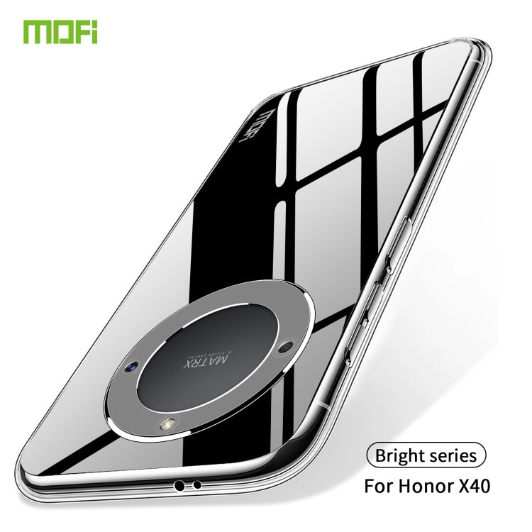 For Honor X40 MOFI Ming Series Ultra-thin TPU Phone Case(Transparent) - Honor Cases by MOFI | Online Shopping South Africa | PMC Jewellery