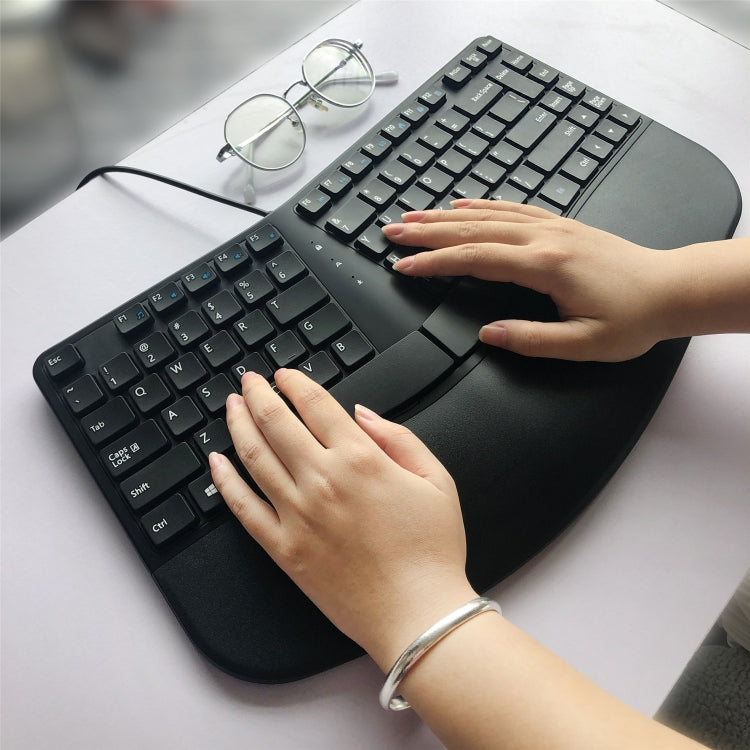 390B Ergonomic Compact Size Gaming Keyboard - Wired Keyboard by PMC Jewellery | Online Shopping South Africa | PMC Jewellery | Buy Now Pay Later Mobicred