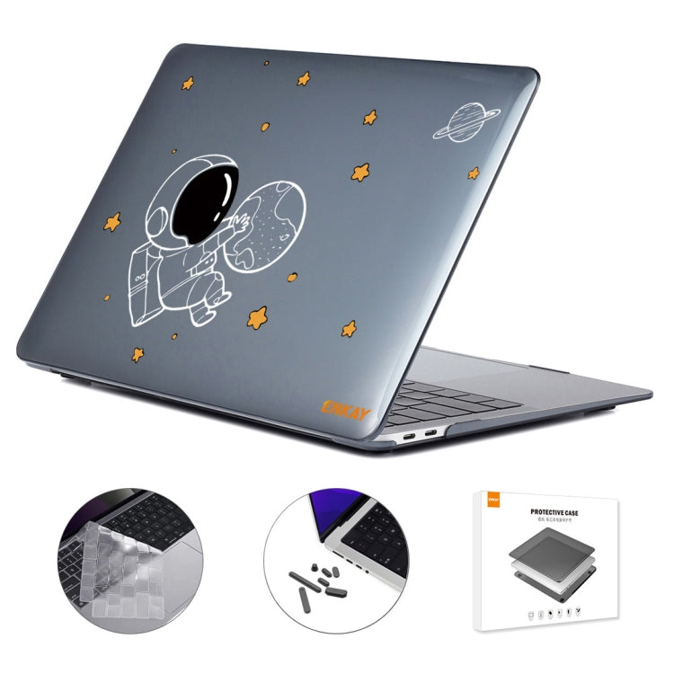 For MacBook Pro 14.2 A2442/A2779 2023 ENKAY Hat-Prince 3 in 1 Spaceman Pattern Laotop Protective Crystal Case with TPU Keyboard Film / Anti-dust Plugs, Version:US(Spaceman No.5) - MacBook Pro Cases by ENKAY | Online Shopping South Africa | PMC Jewellery | Buy Now Pay Later Mobicred