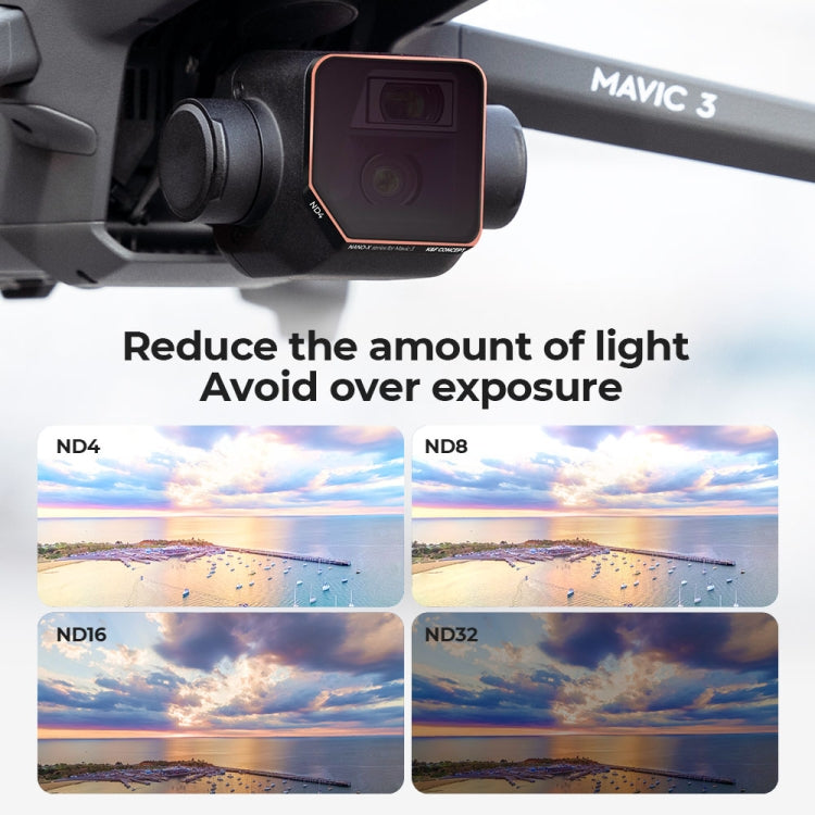 For DJI Mavic 3 K&F Concept SKU.1891 4 in 1 Lens Filter ND4 ND8 ND16 ND32 Filter Kits - Mavic Lens Filter by K&F | Online Shopping South Africa | PMC Jewellery | Buy Now Pay Later Mobicred