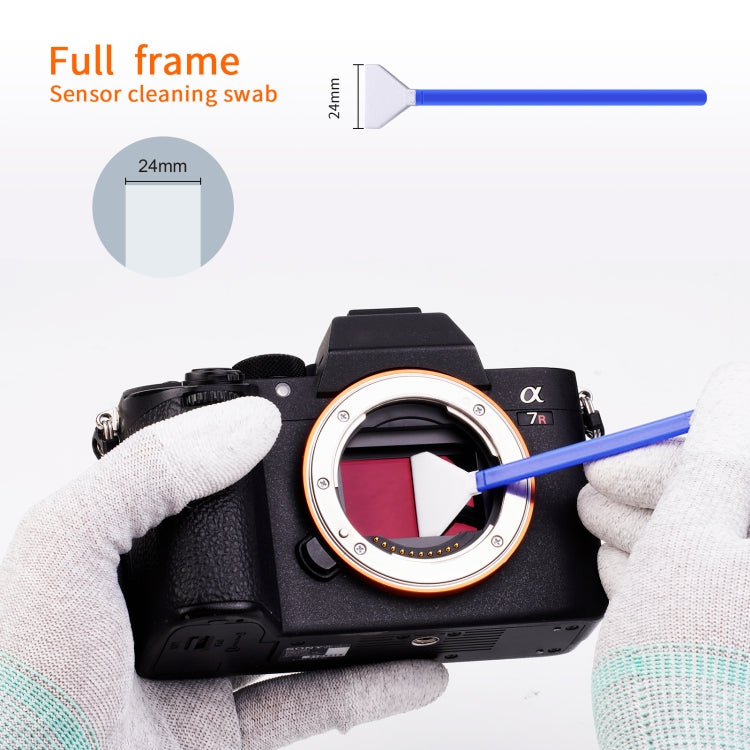 K&F CONCEPT SKU.1698 10pcs Cleaning Swabs Brush Kit Full-Frame Sensor Swabs For Nikon Canon Sony DSLR Camera - Other Filter by PMC Jewellery | Online Shopping South Africa | PMC Jewellery | Buy Now Pay Later Mobicred
