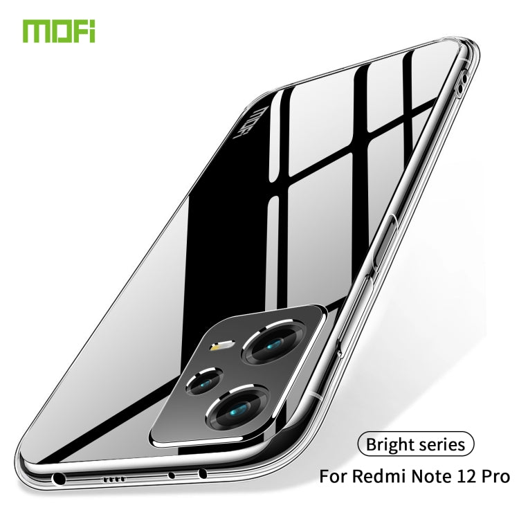 For XiaomiRedmi Note 12 Pro 5G China MOFI Ming Series Ultra-thin TPU Phone Case(Transparent) - Note 12 Pro Cases by MOFI | Online Shopping South Africa | PMC Jewellery