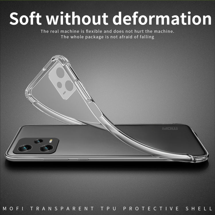 For XiaomiRedmi Note 12 Pro 5G China MOFI Ming Series Ultra-thin TPU Phone Case(Transparent) - Note 12 Pro Cases by MOFI | Online Shopping South Africa | PMC Jewellery