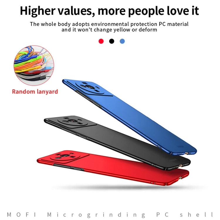 For Xiaomi 12s Ultra MOFI Micro Frosted PC Ultra-thin Hard Case(Red) - Xiaomi Cases by MOFI | Online Shopping South Africa | PMC Jewellery