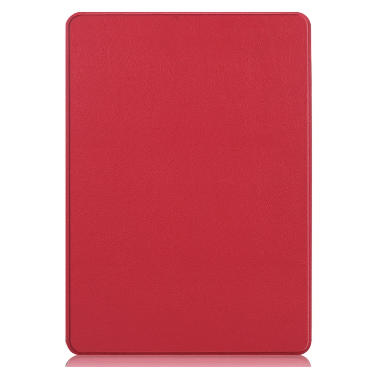 For Microsoft Surface Pro 9 JUNSUNMAY Custer Solid Color 3-Fold Stand Leather Tablet Case(Red) - Microsoft by JUNSUNMAY | Online Shopping South Africa | PMC Jewellery