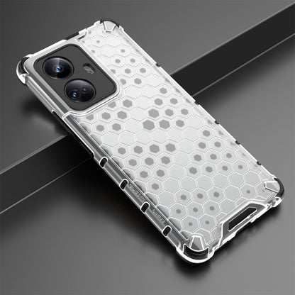 For Realme 10 Pro 5G Honeycomb Phone Case(White) - Realme Cases by PMC Jewellery | Online Shopping South Africa | PMC Jewellery | Buy Now Pay Later Mobicred