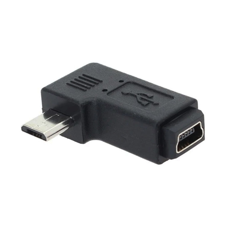 90 Degree Mini USB Female to Micro USB Male Adapter - USB Adapter by PMC Jewellery | Online Shopping South Africa | PMC Jewellery | Buy Now Pay Later Mobicred