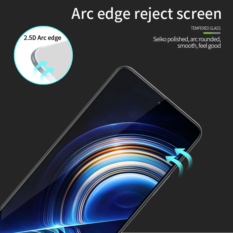 For Xiaomi Redmi K60 / K60 Pro MOFI 9H 2.5D Full Screen Tempered Glass Film(Black) -  by MOFI | Online Shopping South Africa | PMC Jewellery