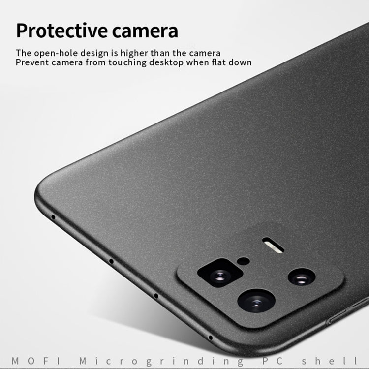 For Xiaomi 13 MOFI Fandun Series Frosted Ultra-thin PC Hard Phone Case(Black) - 13 Pro Cases by MOFI | Online Shopping South Africa | PMC Jewellery