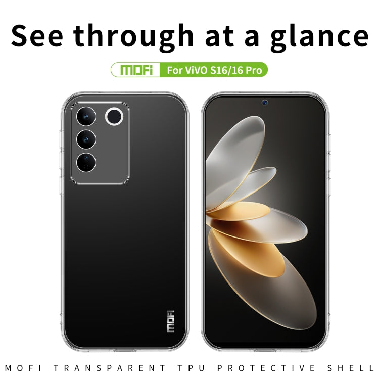For vivo S16 / S16 Pro MOFI Ming Series Ultra-thin TPU Phone Case(Transparent) - vivo Cases by MOFI | Online Shopping South Africa | PMC Jewellery