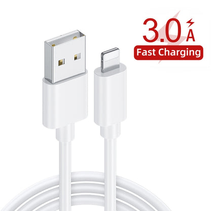 PD04 Type-C + USB Mobile Phone Charger with USB to 8 Pin Cable, EU Plug(White) - USB Charger by PMC Jewellery | Online Shopping South Africa | PMC Jewellery | Buy Now Pay Later Mobicred