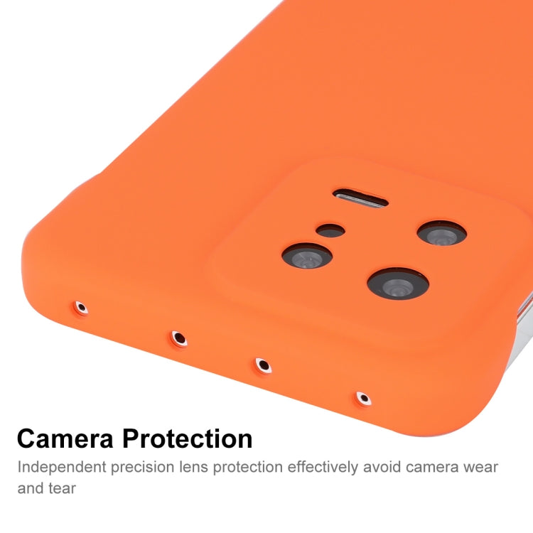 For Xiaomi 13 ENKAY Hat-Prince Matte Frameless Hard PC Phone Case(Orange) - 13 Cases by ENKAY | Online Shopping South Africa | PMC Jewellery | Buy Now Pay Later Mobicred