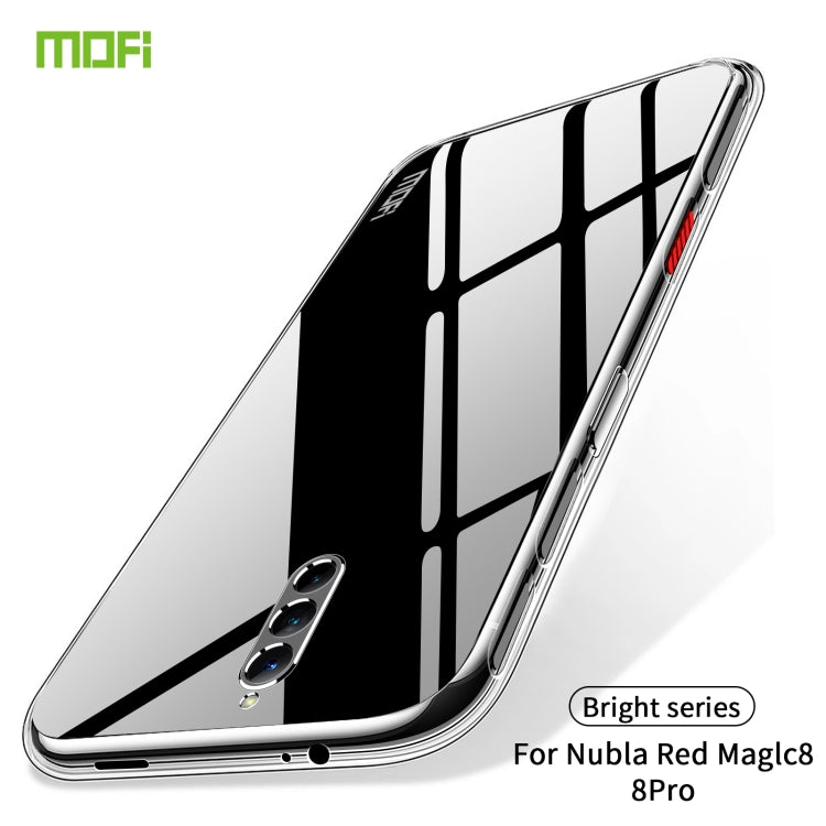 For ZTE Nubia Red Magic 8 / 8 Pro MOFI Ming Series Ultra-thin TPU Phone Case(Transparent) - ZTE Cases by MOFI | Online Shopping South Africa | PMC Jewellery