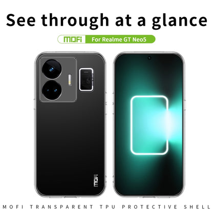 For Realme GT Neo5 MOFI Ming Series Ultra-thin TPU Phone Case(Transparent) - Realme Cases by MOFI | Online Shopping South Africa | PMC Jewellery