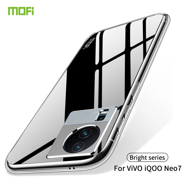 For vivo iQOO Neo7 MOFI Ming Series Ultra-thin TPU Phone Case(Transparent) - vivo Cases by MOFI | Online Shopping South Africa | PMC Jewellery