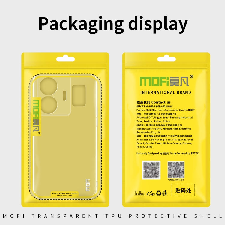 For Xiaomi Redmi K60 / K60 Pro MOFI Ming Series Ultra-thin TPU Phone Case(Transparent) - Xiaomi Cases by MOFI | Online Shopping South Africa | PMC Jewellery