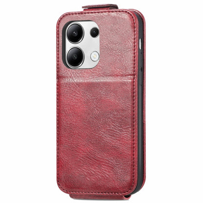 For Xiaomi Redmi Note 13 4G Zipper Wallet Vertical Flip Leather Phone Case(Red) - Note 13 Cases by PMC Jewellery | Online Shopping South Africa | PMC Jewellery | Buy Now Pay Later Mobicred