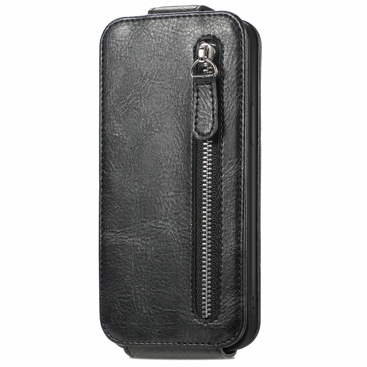 For Xiaomi Redmi Note 13 Pro 4G Zipper Wallet Vertical Flip Leather Phone Case(Black) - Note 13 Pro Cases by PMC Jewellery | Online Shopping South Africa | PMC Jewellery | Buy Now Pay Later Mobicred