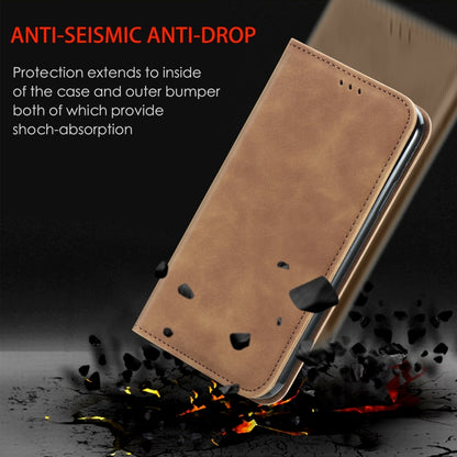 For Samsung Galaxy S25 Ultra 5G Retro Skin Feel Magnetic Leather Phone Case(Brown) - Galaxy S25 Ultra 5G Cases by PMC Jewellery | Online Shopping South Africa | PMC Jewellery | Buy Now Pay Later Mobicred