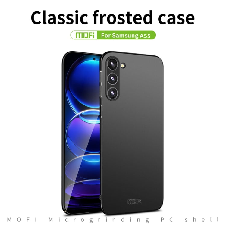 For Samsung Galaxy A55 5G MOFI Frosted PC Ultra-thin Hard Phone Case(Red) - Galaxy Phone Cases by MOFI | Online Shopping South Africa | PMC Jewellery