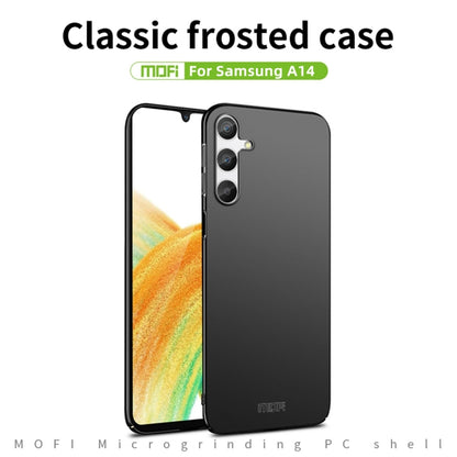 For Samsung Galaxy A14 4G / 5G MOFI Frosted PC Ultra-thin Hard Case(Black) - Galaxy Phone Cases by MOFI | Online Shopping South Africa | PMC Jewellery