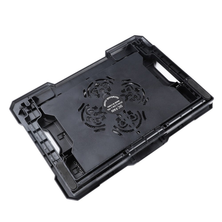 S100 One Fan Adjustable Height Dual USB Ports Laptop Cooling Pad - Cooling Pads by PMC Jewellery | Online Shopping South Africa | PMC Jewellery | Buy Now Pay Later Mobicred