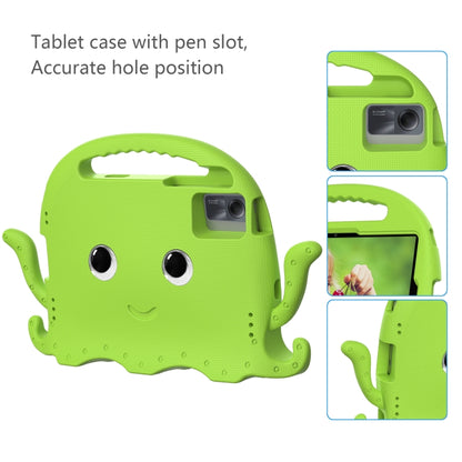 For Lenovo Tab M11 /Xiaoxin Pad 11 2024 Octopus Style EVA Hybrid PC Shockproof Tablet Case with Strap(Grass Green) - Lenovo by PMC Jewellery | Online Shopping South Africa | PMC Jewellery | Buy Now Pay Later Mobicred