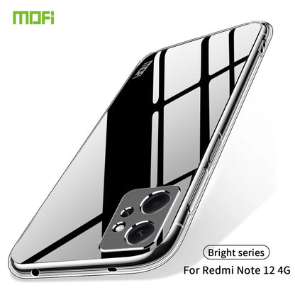 For Xiaomi Redmi Note 12 4G MOFI Ming Series Ultra-thin TPU Phone Case(Transparent) - Note 12 Cases by MOFI | Online Shopping South Africa | PMC Jewellery