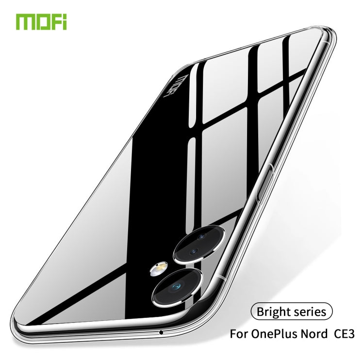 For OnePlus Nord CE 3 MOFI Ming Series Ultra-thin TPU Phone Case(Transparent) - OnePlus Cases by MOFI | Online Shopping South Africa | PMC Jewellery