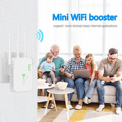 U10 1200Mbps Signal Booster WiFi Extender WiFi Antenna Dual Band 5G Wireless Signal Repeater(EU Plug) - Broadband Amplifiers by PMC Jewellery | Online Shopping South Africa | PMC Jewellery | Buy Now Pay Later Mobicred