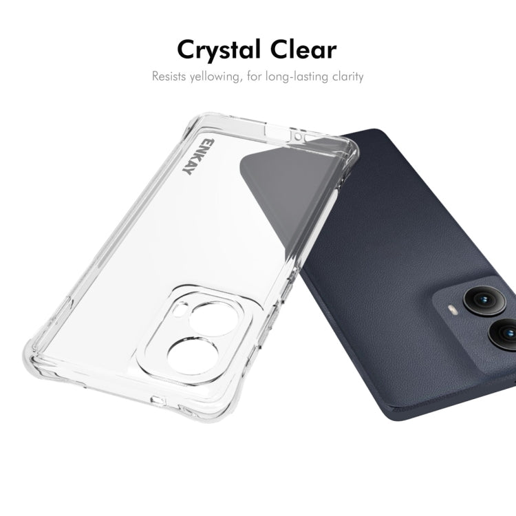 For Motorola Edge 2024 ENKAY Hat-Prince Transparent TPU Shockproof Phone Case - Motorola Cases by ENKAY | Online Shopping South Africa | PMC Jewellery | Buy Now Pay Later Mobicred