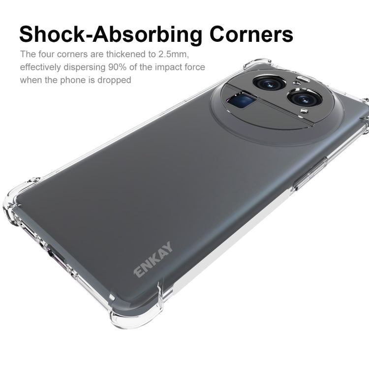 For OPPO Find X6 Pro ENKAY Clear TPU Shockproof Anti-slip Phone Case - OPPO Cases by ENKAY | Online Shopping South Africa | PMC Jewellery | Buy Now Pay Later Mobicred