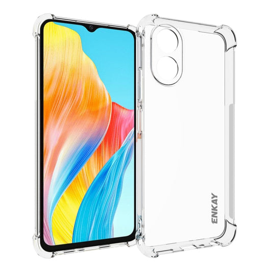 For OPPO A18 4G / A38 4G ENKAY Clear TPU Shockproof Anti-slip Phone Case - A18 Cases by ENKAY | Online Shopping South Africa | PMC Jewellery | Buy Now Pay Later Mobicred