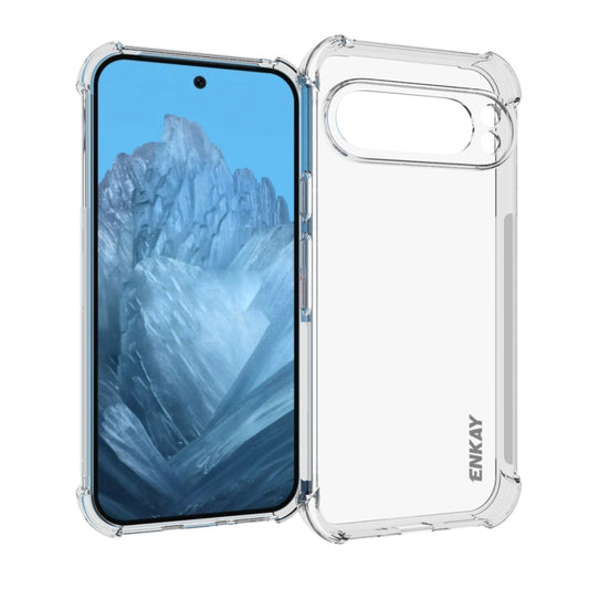 For Google Pixel 9 Pro ENKAY Hat-Prince Transparent TPU Shockproof Phone Case - Google Cases by ENKAY | Online Shopping South Africa | PMC Jewellery | Buy Now Pay Later Mobicred