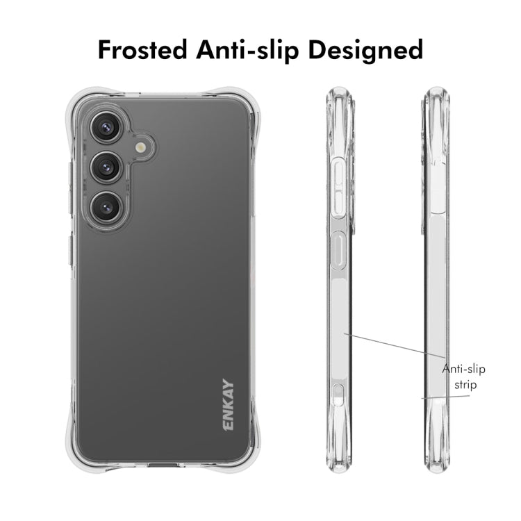 For Samsung Galaxy S25 5G ENKAY Clear TPU Shockproof Anti-slip Phone Case - Galaxy S25 5G Cases by ENKAY | Online Shopping South Africa | PMC Jewellery | Buy Now Pay Later Mobicred