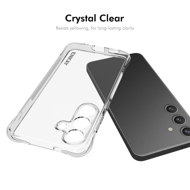 For Samsung Galaxy S25 5G ENKAY Clear TPU Shockproof Anti-slip Phone Case - Galaxy S25 5G Cases by ENKAY | Online Shopping South Africa | PMC Jewellery | Buy Now Pay Later Mobicred