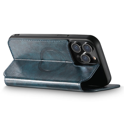 For iPhone 13 Pro Suteni J05 Leather Magnetic Magsafe Phone Case(Blue) - iPhone 13 Pro Cases by Suteni | Online Shopping South Africa | PMC Jewellery | Buy Now Pay Later Mobicred