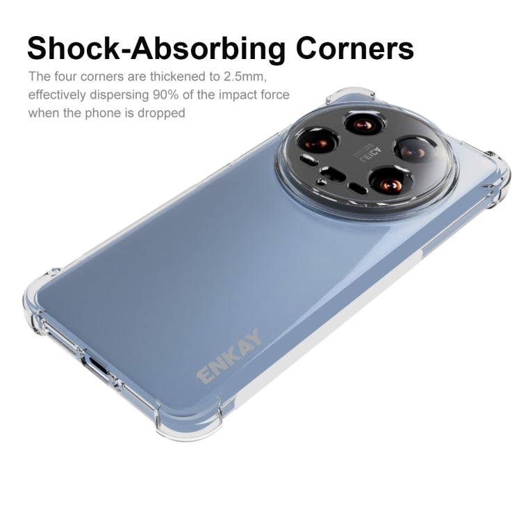 For Xiaomi 14 Ultra ENKAY Hat-Prince Transparent TPU Shockproof Phone Case - 14 Ultra Cases by ENKAY | Online Shopping South Africa | PMC Jewellery | Buy Now Pay Later Mobicred