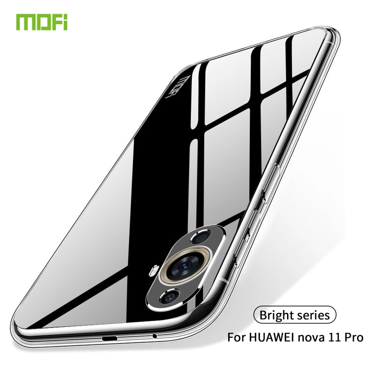 For Huawei nova 11 Pro MOFI Ming Series Transparent Ultra-thin TPU Phone Case - Huawei Cases by MOFI | Online Shopping South Africa | PMC Jewellery