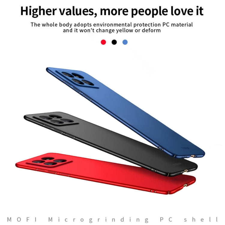 For?Xiaomi 14 Pro MOFI Micro-Frosted PC Ultra-thin Hard Phone Case(Blue) - 14 Pro Cases by MOFI | Online Shopping South Africa | PMC Jewellery